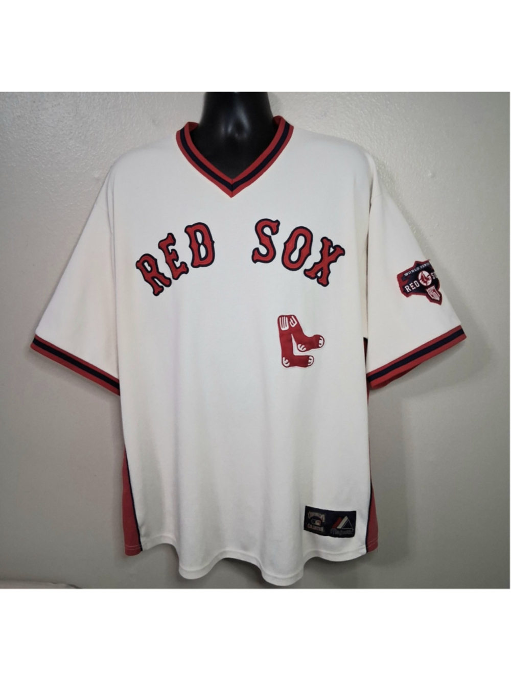 Boston Red Sox 3XL MLB Jersey 1967 WS Patch Majestic Cooperstown Collection